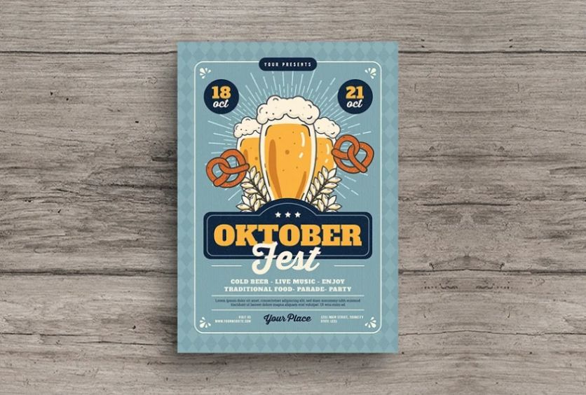 Fully Editable Beer Flyer Template