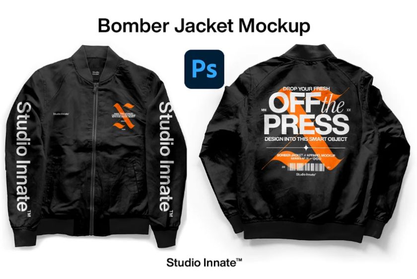 Fully Editable Bomber Jacket Mockups