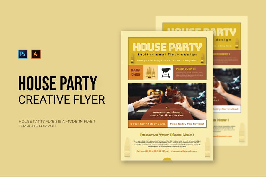 Fully Editable House Flyer Design