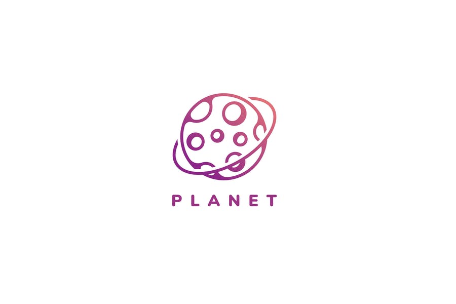 Fully Editable Planet Logo
