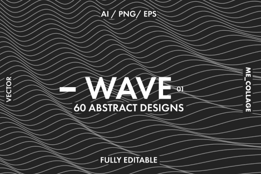 Fully Editable Wave Pattern Design