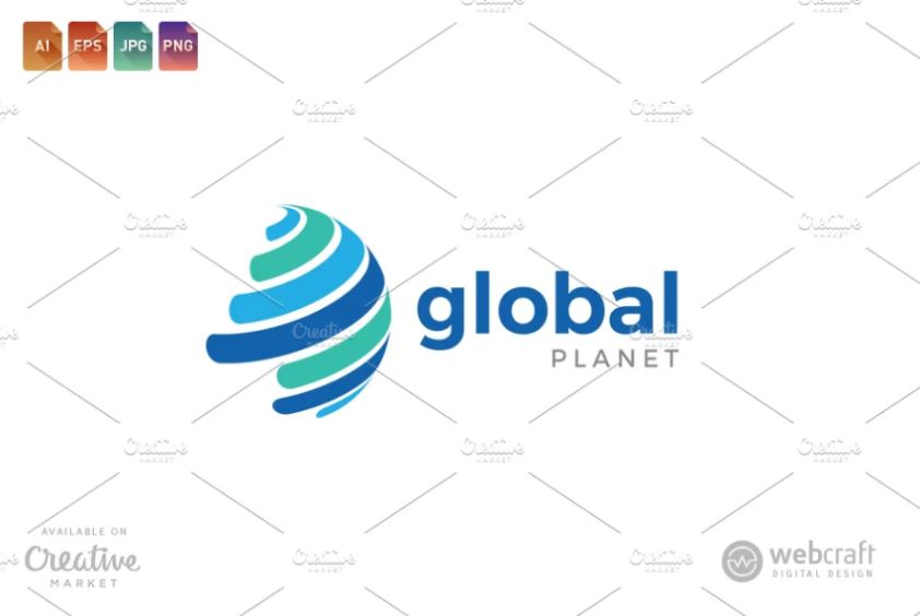 Global Planet Logo Design
