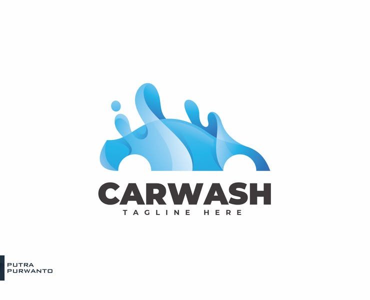 15+ FREE Car Wash Logo Design Template