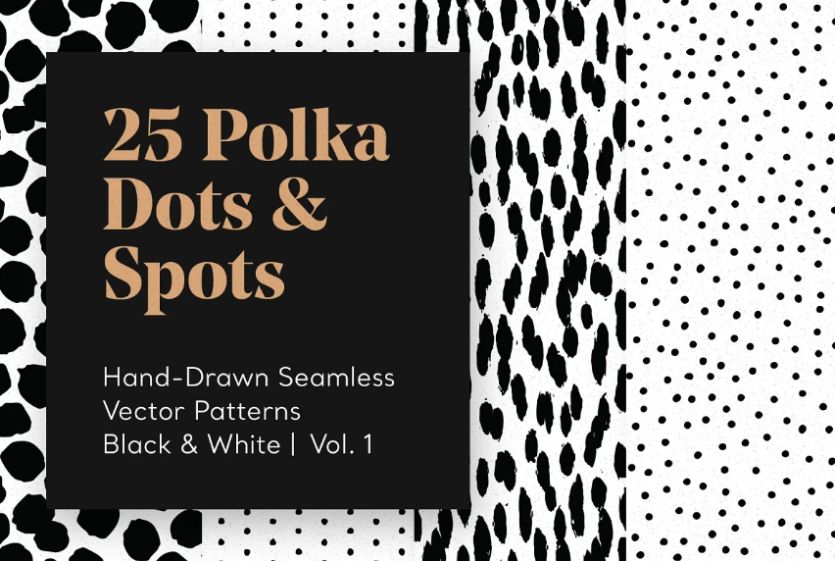 Hand Drawn Polka Dot Patterns