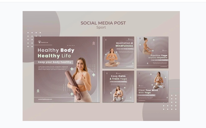 Healthy Social Media Post Templates