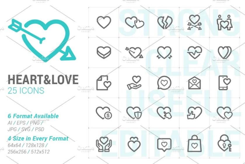 Heart and Love Icons