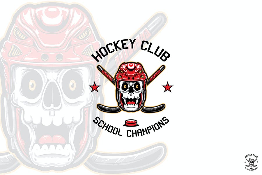 Hockey Player Logo Design