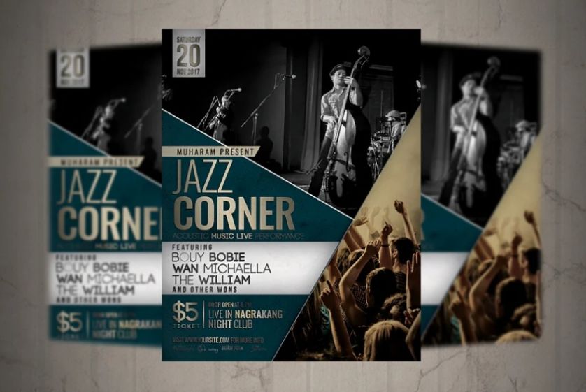 Jazz Event Poster Template