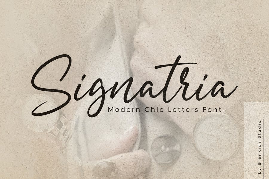 Modern Chic Letter Typeface