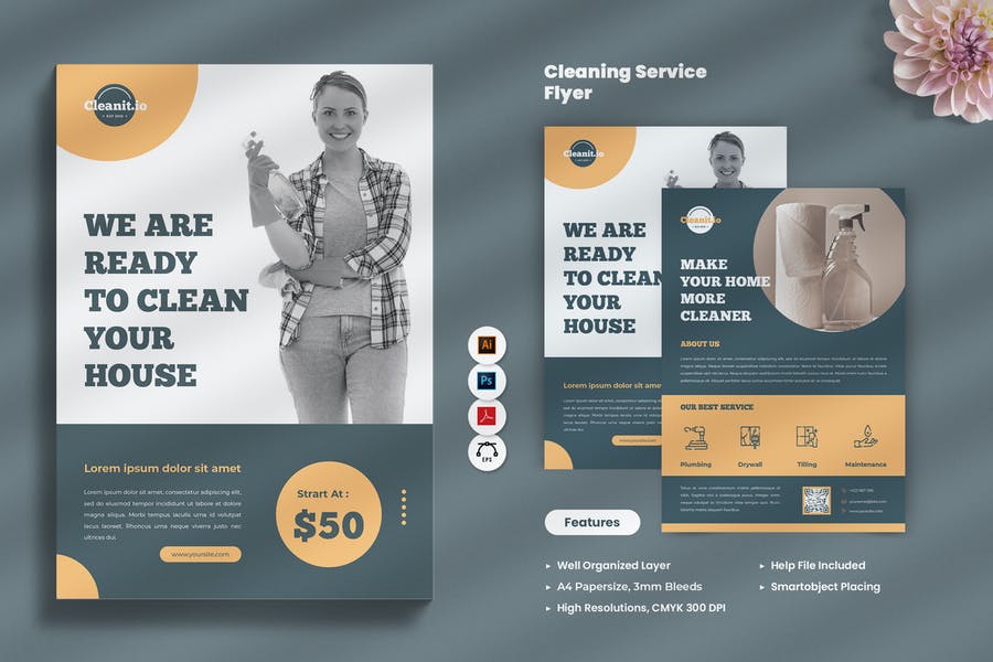 Modern Cleaning Services Flyer