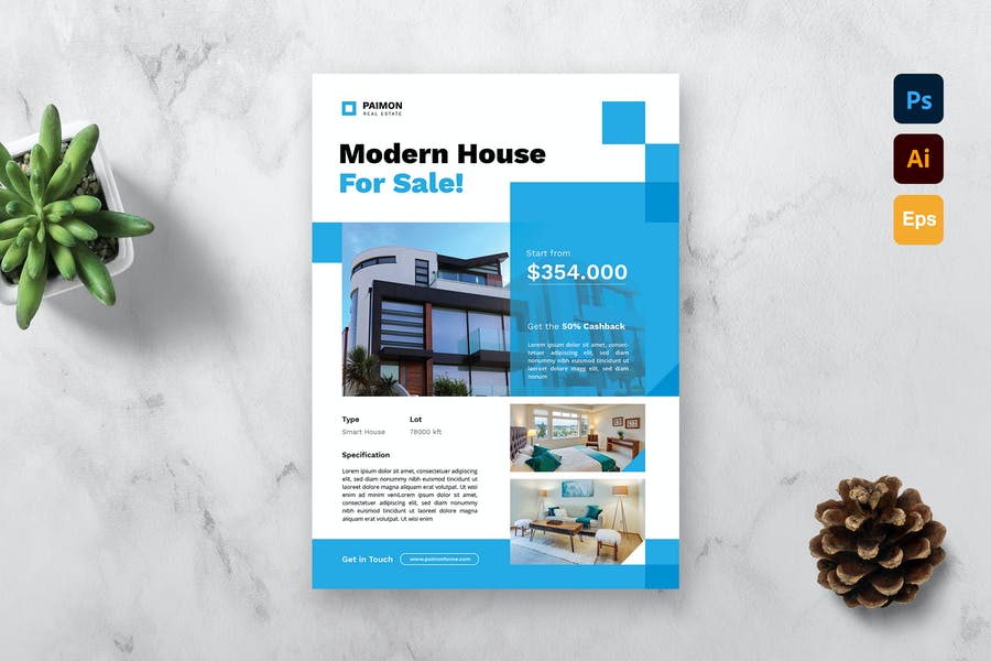 Modern House Sale Flyer Template