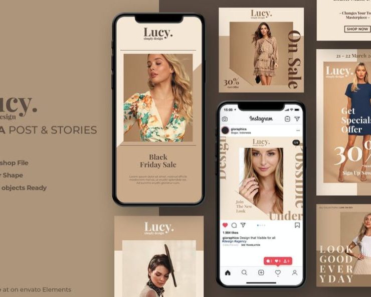 15+ FREE Fashion Instagram Templates PSD  Download