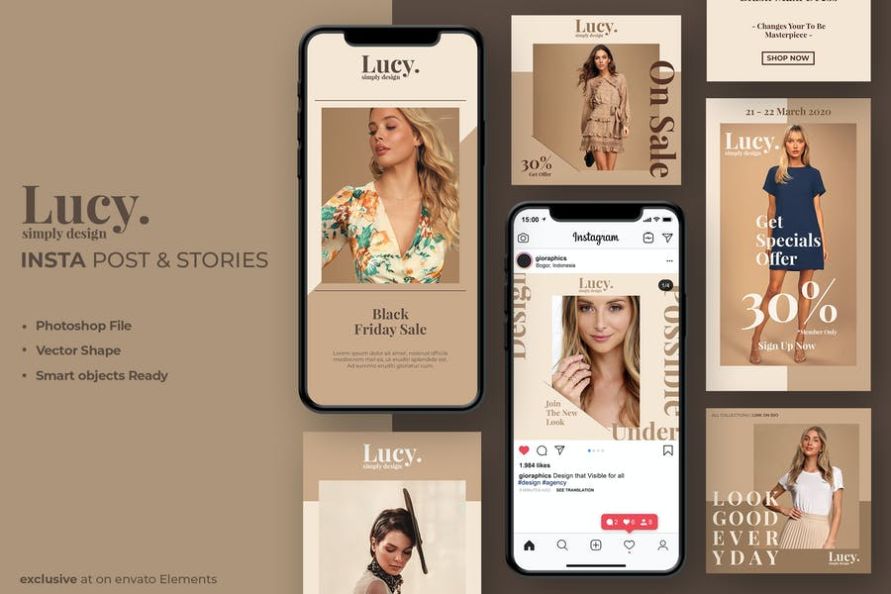 Modern and unique Fashion Promotion Templates