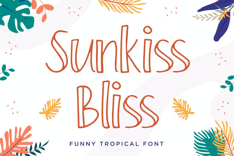 Outlined Tropical Biss Fonts