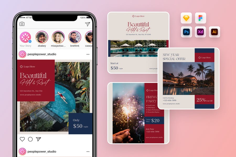 Professional Instagram Promotional Templates