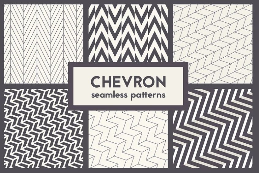 Seamless Chevron Pattern Set