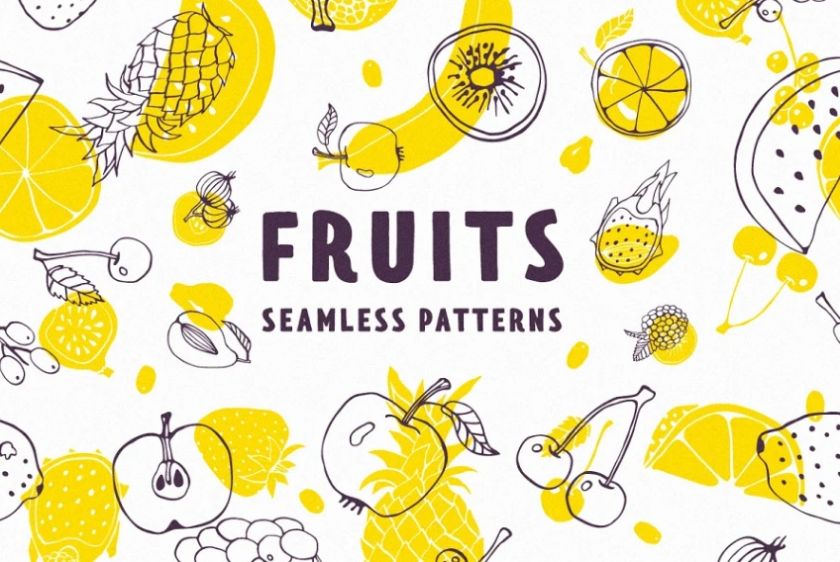 Seamless Fruit Patterns