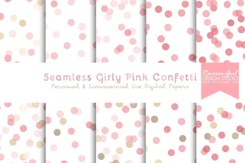 Seamless Girly Pink Patterns