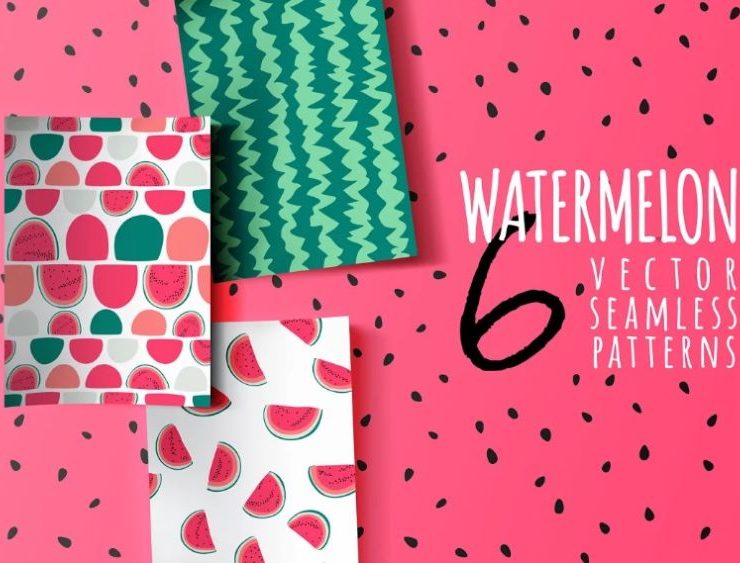 15+ Free Watermelon Patterns Design Vector Download