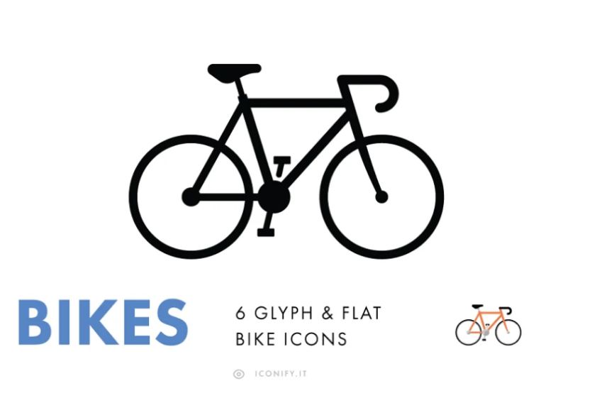 Simple Mountain Bike Icon