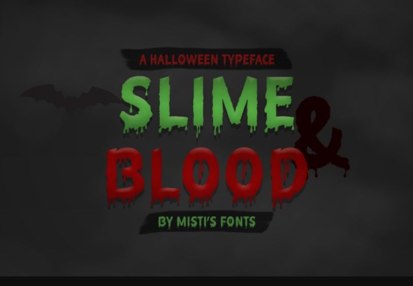 Slimy and Bloody Fonts
