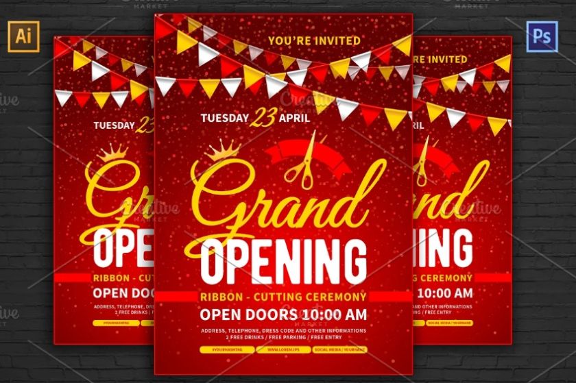 Store Opening Flyer Templates