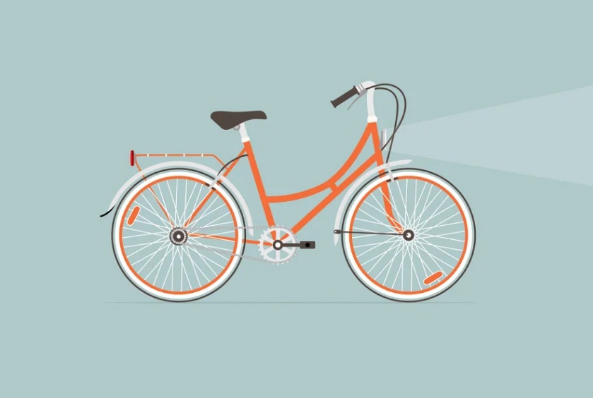 Unique Bike Illustration Design