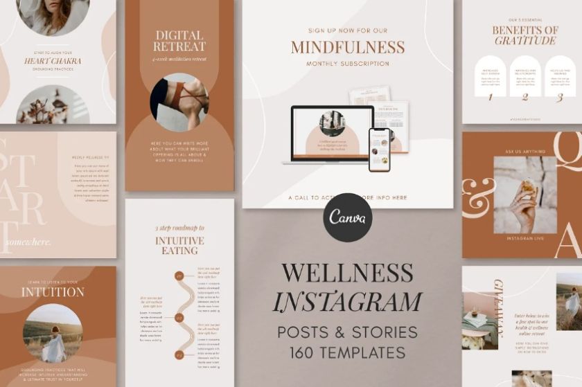 Wellness Posts and Stories Kit