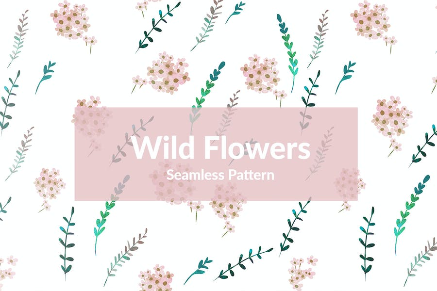 Wild Flowers Seamless Patterns