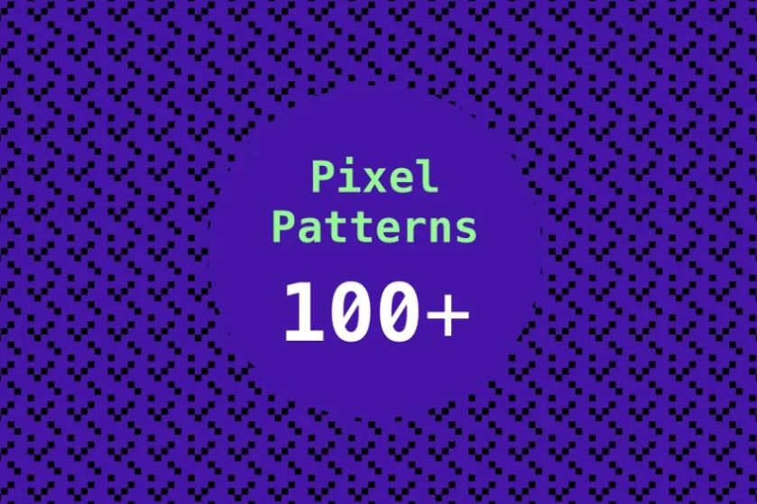 100 Unique Pixel Patterns Set