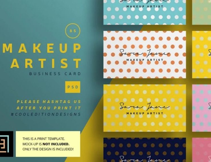 15+ FREE Makeup Artist Business Card Templates