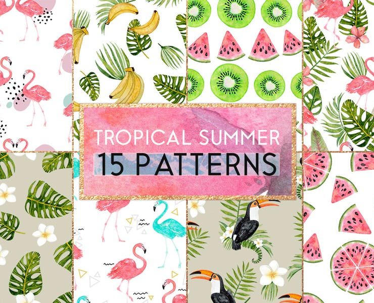 15+ FREE Summer Patterns Design Vector Download