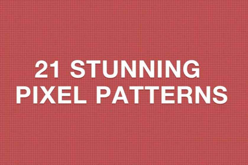 21 Stunning Web Pixel Patterns