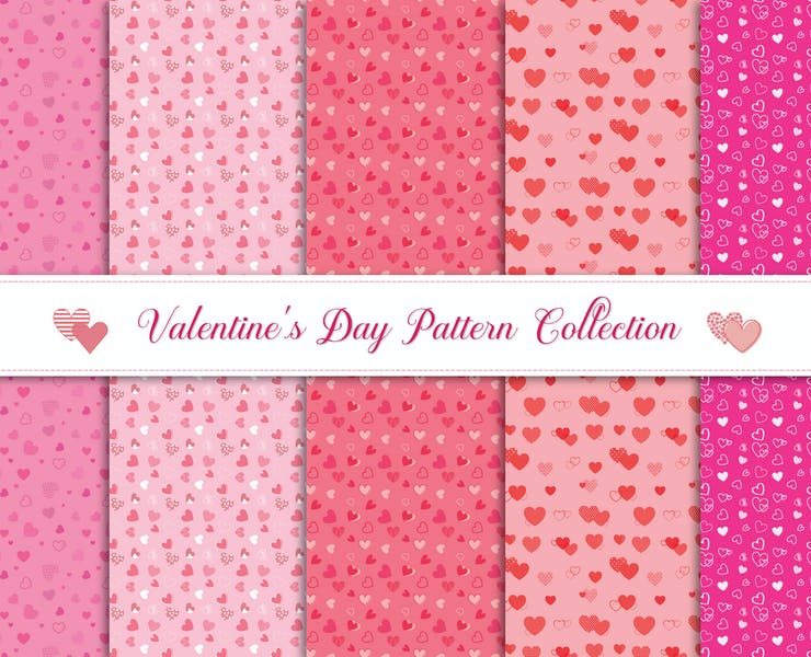 15+ FREE Valentines Day Pattern Design Vectors