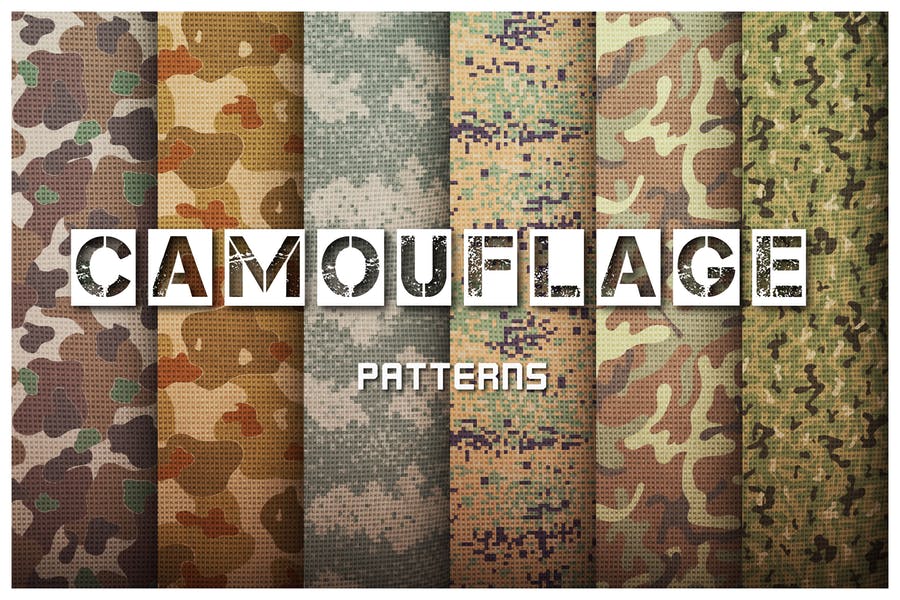 Ai and EPS Camouflage Design Set