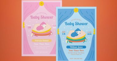 Girl Baby Shower Invitation Template