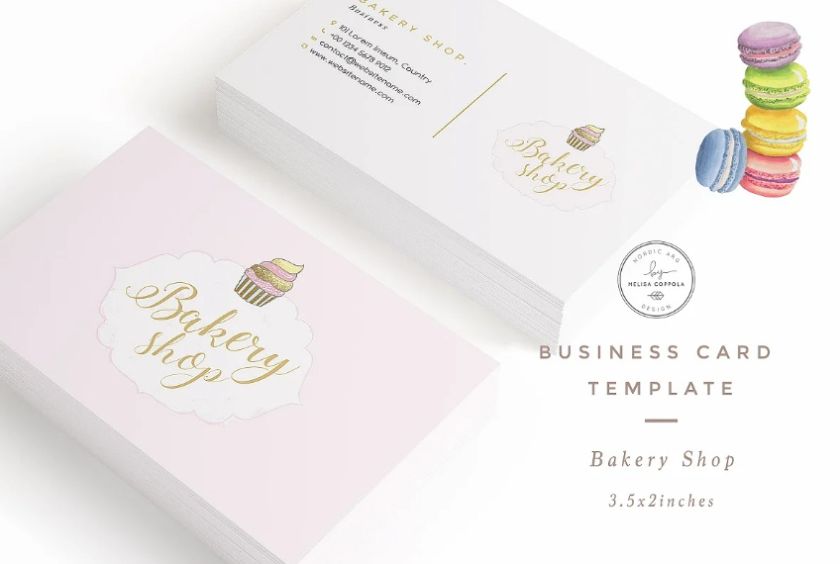 Bakery Name Card Template