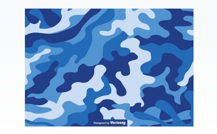 Blue Camouflage Vector Design