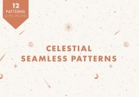 Seamless Celestial Pattern Designs