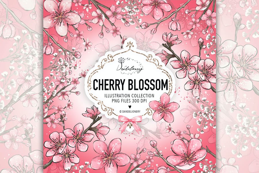 Cherry Blossom Illustration Design