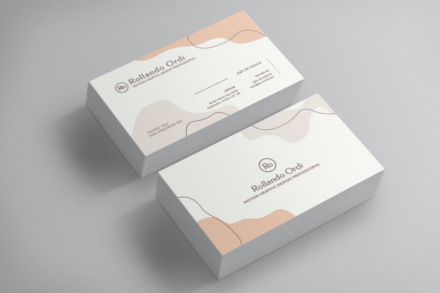 Clean Company Business Card Design