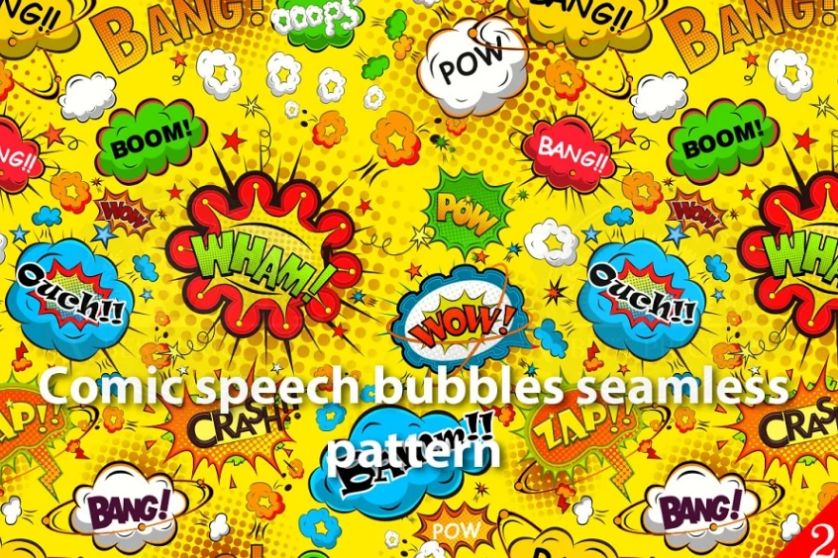 Comic Speech Bubble Pattern