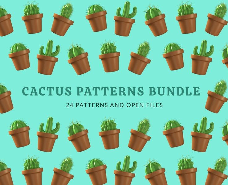 15+ FREE Cactus Patterns Design Vector Download