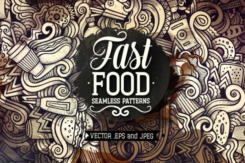 Creative Fast Food Graphic Vectors