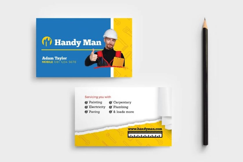 Creative Handyman Business Card Template