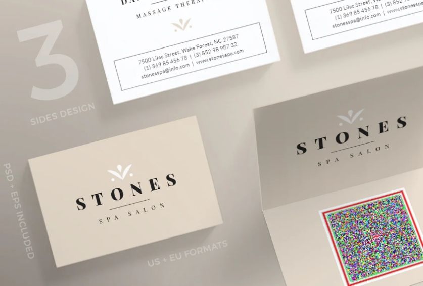 Creative Stone Spa Business Card