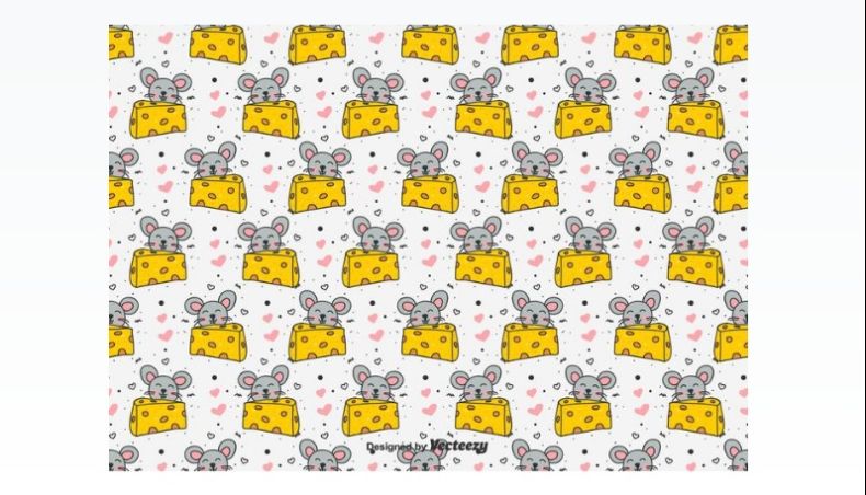 Cute Cheese Pattern Design