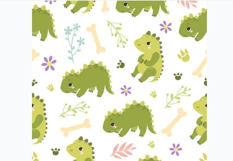 Cute Dino Pattern Design