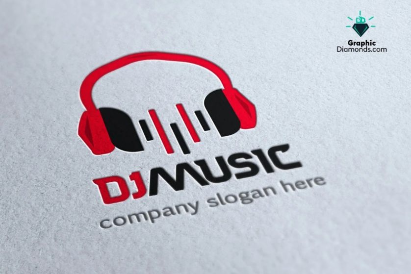 DJ Music Logo Design
