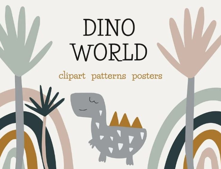 15+ FREE Cute Dino Patterns Vector Design Download